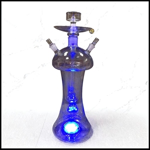 <span class=keywords><strong>Chicha</strong></span> LED de luxe en verre miniature pour bar, lounge et soirée, avec affichage lumineux, équipement de fumée électronique haut de gamme - Product Image 3