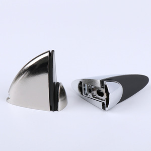JINNATE Zinc Alloy Adjustable F-Clip Bathroom Glass Mounting Bracket Wall Shelf Hardware Fixing Clip - Product Image 4