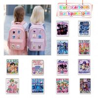 Épingle transparente personnalisée épingles en acrylique personnalisées aimant pour réfrigérateur insigne époxy dessin animé personnalisé Hallowmas épingles porte-clés breloque