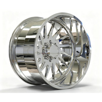 Jantes forgées en alliage personnalisées 24X14 22x12 26X12 28X16 8x170 8x180 6x139.7 8x6.5 Polies à déport profond pour Ford F-150 F-250 RAM