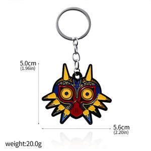 Lindo Llavero Metálico de Personajes del Bosque, Set de Llaveros Esmaltados de <span class=keywords><strong>Korok</strong></span> y Majora's Mask, Anillo de Llaves de Personajes de Juego para Fans - Product Image 6