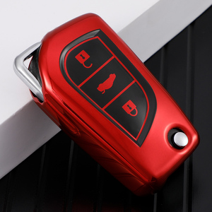 Coque de protection pour clé de voiture en TPU souple de qualité supérieure pour Toyota COROLLA camry LEVIN REIZ highlander RAV4 porte-clés pliants porte-clés sac - Product Image 2