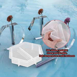 قالب سيليكون إبداعي كبير لصنع مزهرية زهور بنفسك، مناسب لنشر النباتات المائية وتزيين المنزل والحديقة وحفلات الزفاف، قوالب من الراتنج للمزهريات - Product Image 2