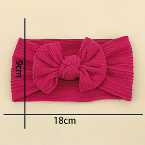 Protector de banda para el cabello de bebé de nailon con combinación de 6 colores, gorra de Fontanelle para fiesta de niños pequeños, lazo sin cabeza bonito de 16*8cm - Product Image 5
