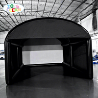 Tente de simulateur de golf gonflable commerciale, cage de golf gonflable en PVC durable pour studio de golf