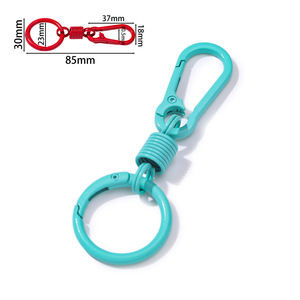 Alloy Spring Buckle Keychain Colorful <b>Hook</b> DIY Bag Accessory - Product Image 2