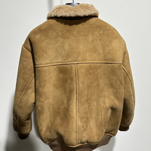 Luxury Designer Winter Shearling <b>Jacket</b> <b>Men</b> Thick Lambskin <b>Fur</b> Coat Warm Sheepskin Wool Knit Trim Casual Outerwear M-3XL - Product Image 3