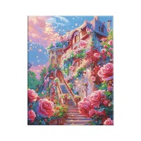 Paysage Diamant Peinture 5D Plein Diamant Nouveau Diamant Autocollant avec Cadre Photo DIY Fait à la Main