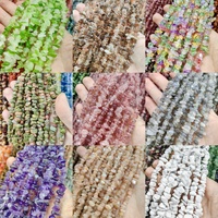 Perles de pierres naturelles mélangées 5*8mm, perles de cristal polies et roulées en vrac pour la fabrication artisanale de bijoux et accessoires