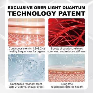 Parches Nasales y Corporales de Frecuencia Cuántica para Alivio de Lesiones Deportivas, Adhesivo Hipoalergénico de Grado Médico 3M, Sin Medicamentos - Product Image 5