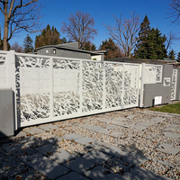 Panneau de clôture en métal découpé au laser sur mesure, clôture de jardin, modélisation 3D, antirouille, design moderne, entrée de maison, jardin, cour arrière, portail
