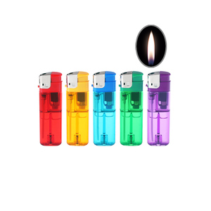Briquet à gaz butane rechargeable avec design 3D Zodiaque long et fin, torche métallique coupe-vent pour fumer en extérieur - Product Image 1