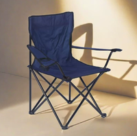 Chaise pliante en métal Oxford pour l'extérieur, ultra légère, pour le camping, la pêche, la plage, la salle à manger, le salon, dossier portable, pas encore d'avis