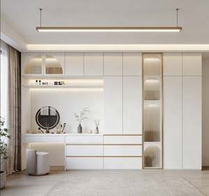 Customized Bedroom <b>Wardrobe</b> With Dressing Table Wooden <b>Wardrobe</b> With Dressing Table Customized <b>Wardrobe</b> Furniture Bedroom Set - Product Image 5