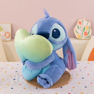 Nuovo Peluche Cuore Abbracciabile Cucito - <span class=keywords><strong>Lilo</strong></span> & <span class=keywords><strong>Stitch</strong></span> Morbido e Coccoloso, Imbottito in Cotone PP, Regalo Super Morbido per Bambini - Product Image 2
