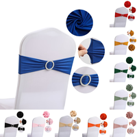 Housse de dossier de chaise haut de gamme, housse de chaise élastique anti-poussière en soie de lait avec sangle et nœud, décoration pour hôtel, mariage, banquet, maison