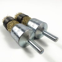 Brosses à extrémité en fil de laiton torsadé en forme de stylo de taille personnalisée TDF pour le polissage Endburste Brosse a Extremite Cepillo De Extremo