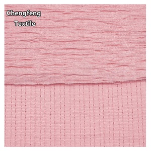 3208 #   Tela Jacquard Plisada con Textura de Corteza de Árbol, 100% Poliéster, Tejido de Punto por Urdimbre para la Confección de Vestidos, Camisetas Polo y Trajes Casuales para Mujer - Product Image 4