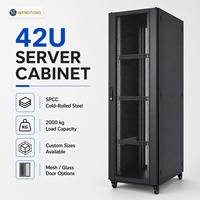Armoire de serveur réseau sur pied personnalisable de 19 pouces, armoire de serveur sur pied, rack d'équipement réseau sur pied