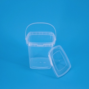 300ml 500ml 1L 2L 3L 5L clair Transparent de qualité alimentaire PP <span class=keywords><strong>plastique</strong></span> carré seau alimentaire collations bonbons pop-corn Cookie barils <span class=keywords><strong>avec</strong></span> <span class=keywords><strong>couvercle</strong></span> - Product Image 3