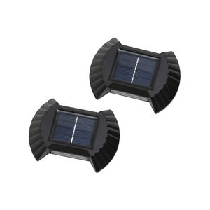 Lampe murale solaire en forme de coquillage, carrée, LED, étanche, à double tête, pour villa, cour et jardin - Product Image 4