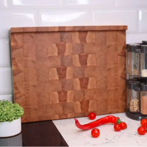 Einzigartiges End korns chneide brett mit doppelseitiger Gegen lippe, Schneide brett, Kanten korns chneide brett mit Anschlag, Metzger block - Product Image 2