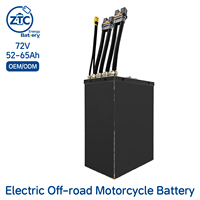 Batterie au lithium de haute qualité 20s13p 72v 65ah 420a avec boîte métallique pour vélo