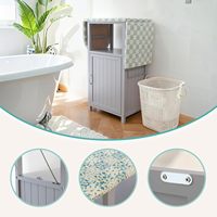 Planche à repasser pliante en bois avec cadre en acier inoxydable et housse, mobilier domestique moderne réglable, vente en gros