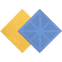 Panneaux acoustiques carrés en feutre de polyester pour hôtel avec design graphique