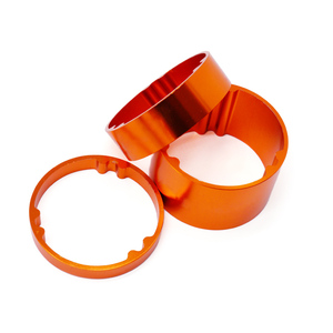 Entretoises de fourche de vélo anodisées multicolores en alliage d'aluminium, kit de rondelles de fourche, taille personnalisée 1 1/8 ", entretoises de tube de direction, fabricants - Product Image 5