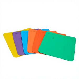 Juego de Tapetes de Silicona Coloridos para el Aprendizaje de los Niños, Juego Educativo y de Desarrollo, Tapetes de Actividades Cuadrados de Silicona Premium para Niños Pequeños - Product Image 1