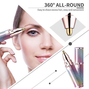 Tondeuse à sourcils électrique 2 en 1, épilateur sans douleur pour les sourcils, <span class=keywords><strong>mini</strong></span> <span class=keywords><strong>rasoir</strong></span>, rasoirs portables pour femmes, épilateur facial et corporel - Product Image 4