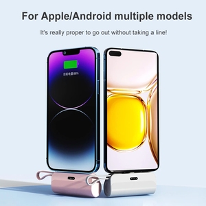 2025 Offre Spéciale Ultra mince 5000mAh <span class=keywords><strong>batterie</strong></span> <span class=keywords><strong>externe</strong></span> d'urgence petit chargeur de Capsule Portable haute capacité Mini <span class=keywords><strong>batterie</strong></span> - Product Image 5