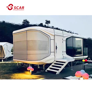 Capsule spatiale mobile intégrée de luxe <span class=keywords><strong>2023</strong></span> de 20 pieds, conteneur entièrement meublé, maison capsule chinoise pour bureau, fabriquée en panneaux sandwich - Product Image 2