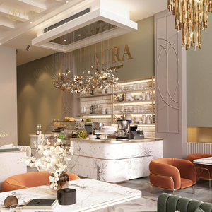 Ensemble de banquette moderne pour restaurant, café, <span class=keywords><strong>table</strong></span> <span class=keywords><strong>basse</strong></span> en bois <span class=keywords><strong>avec</strong></span> chaise, meubles pour hôtel, projet à guichet unique - Product Image 3