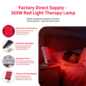 REDSKY Home Use Face 660nm 850nm 72 LEDs Infrared Led Red Light Therapy Heating Panel Desktop US Plug 360-degree <strong>Rotation</strong> Base - Product Image 3
