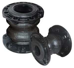 Ductile Iron Flens Dis 400 EPDM Fleksibel Bellow Sendi Ekspansi Karet Bidang Tunggal