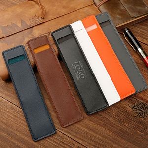 Vintage PU Leather Pen <b>Sleeve</b> - Personalized Single/Double Pen Pouch for Students & Professionals - Bulk Options Available - Product Image 1