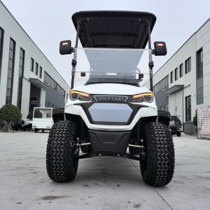 Voiture de golf électrique tout-terrain 6 places 7,<span class=keywords><strong>5</strong></span> kW avec panneaux solaires et batterie au lithium 48/60/72V, génération d'énergie par panneaux solaires - Product Image 1