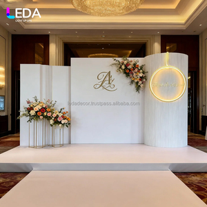 LEDA personalizado extraíble boda lujo PVC acrílico telón de fondo Decoración Para elegante lugar entrada Decoración - Product Image 2