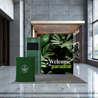 Stand d'exposition pliable en aluminium Meris ZB123 Quick Deliver 10x10 pieds avec impression par transfert thermique, stand d'exposition portable