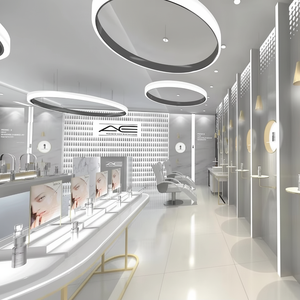 Tienda de cosméticos de lujo Exhibición Diseño de muebles Tienda de perfumes Diseño de interiores Escaparate de cosméticos personalizado - Product Image 1
