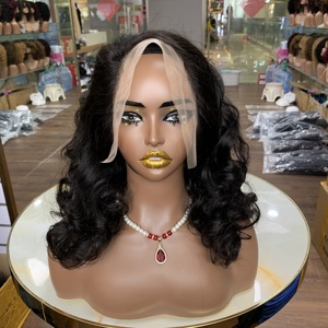 Expédition Rapide Perruques Courtes en Cheveux Humains Lace Front, Densité 250%, Grade 12A, Ondulation Souple, Frontal 13x4 - Product Image 1