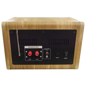 Stereo System With Radio <b>Bluetooth</b> SD USB <b>AUX</b> 100W Wood Finish - Product Image 4