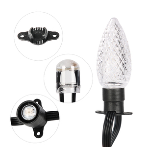 DC5V12V永久圣诞灯C7 C9数字子弹头外壳圣诞RGB发光二极管像素灯串装饰用 - Product Image 3