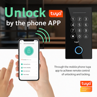 Sistema de Control de Acceso RFID para Puerta con Lector RFID de Fábrica EBKN, Huella Dactilar Tuya, NFC y Contraseña, para Oficina y Apartamento