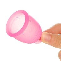 Copa Menstrual Reutilizable de Material de Silicona de Grado Alimenticio para Embalaje Personalizado para Dama