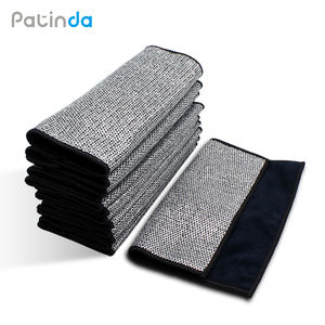 माइक्रोफाइबर सफाई कपड़े तार डबल-पक्षीय चांदी के तार वाले कपड़े रसोई पकवान तौलिए तार साफ कपड़े - Product Image 2