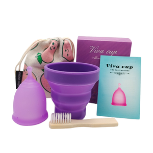 100% Medical Grade Reusable Silicone Copa Menstrual Cup Women Healthy Healthy Period Cup Box Set