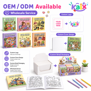 KAIX - Juego de Libros para Colorear Personalizados a Bajo Precio, 64 Estilos, Libros de Dibujo para Niños, para Regalos Promocionales y Suministro al por Menor - Product Image 4